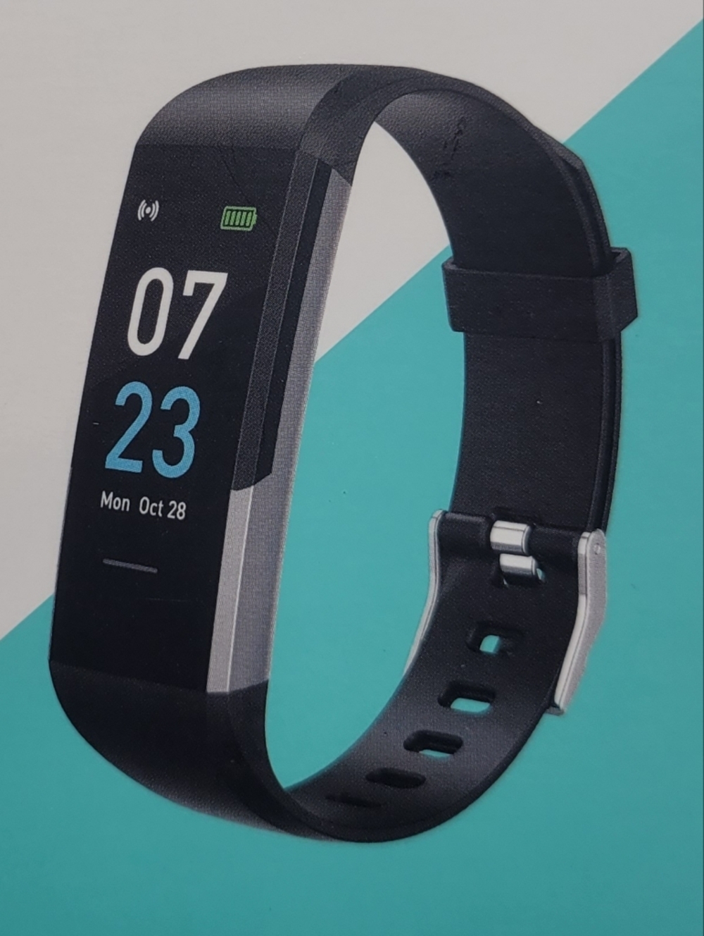 Fitness Tracker Boxed Smartwatch - Black